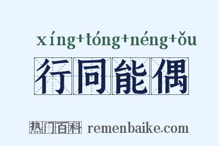 行同能偶是什么意思的图片